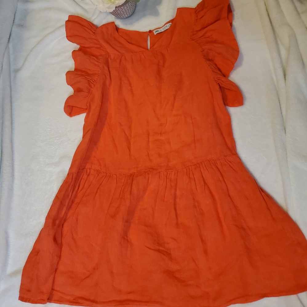 Zara Kids Girl's Linen Dress